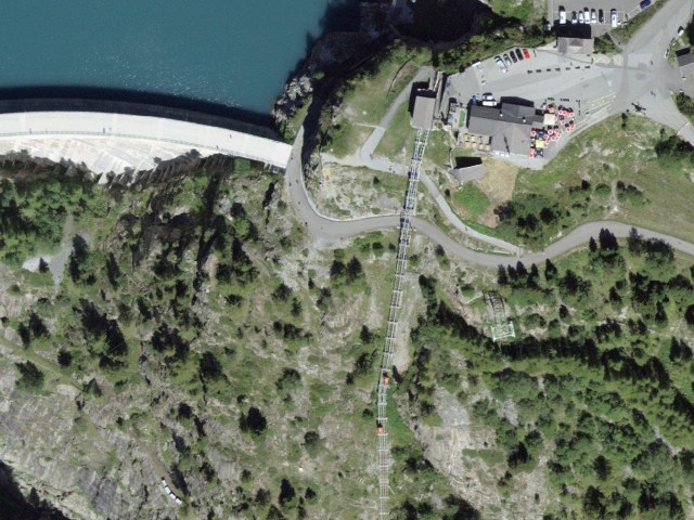 VerticAlp Emosson – railways and reservoir